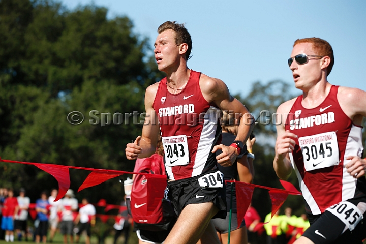 2014StanfordCollMen-129.JPG - College race at the 2014 Stanford Cross Country Invitational, September 27, Stanford Golf Course, Stanford, California.